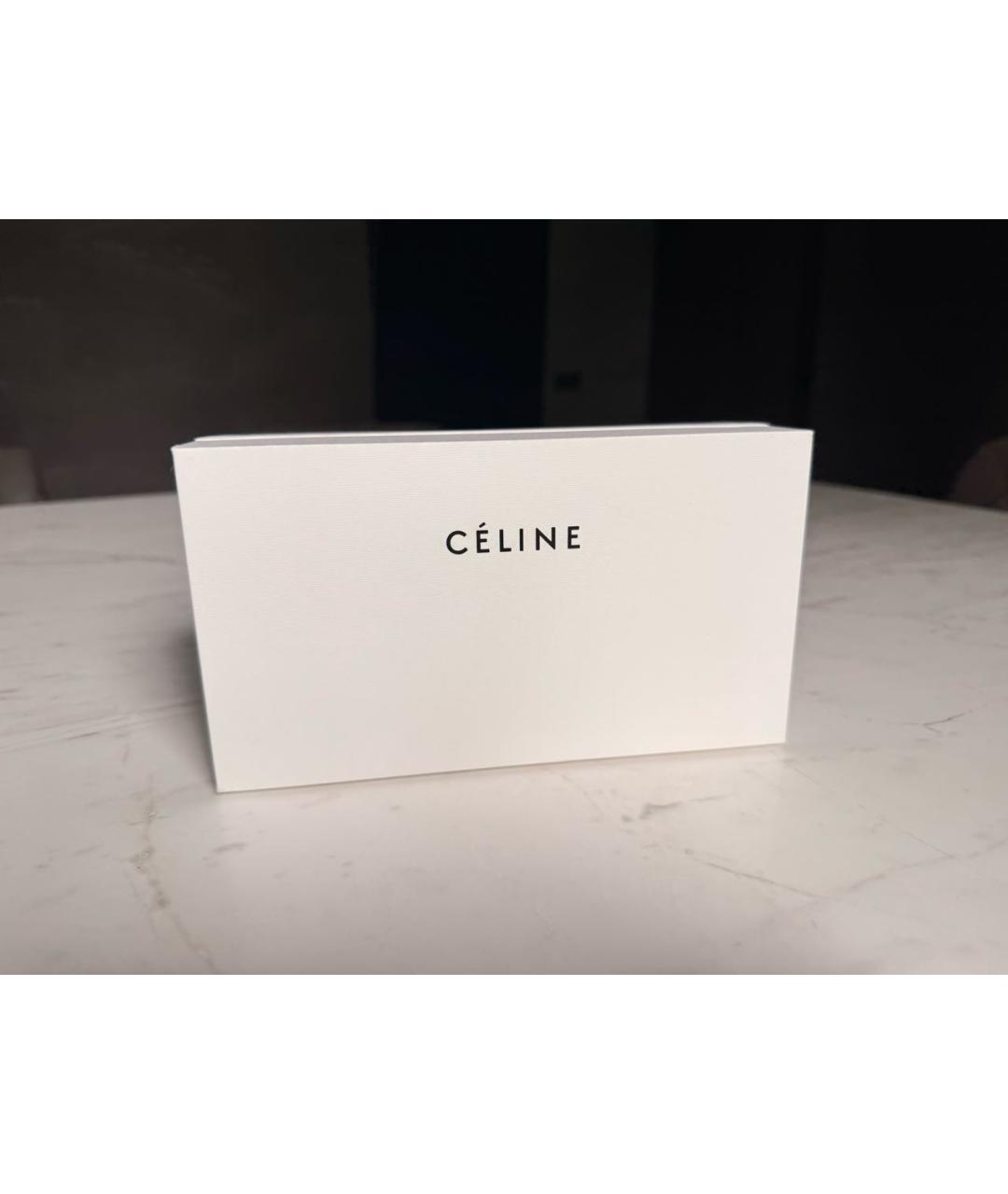 CELINE Серебряные металлические солнцезащитные очки, фото 4