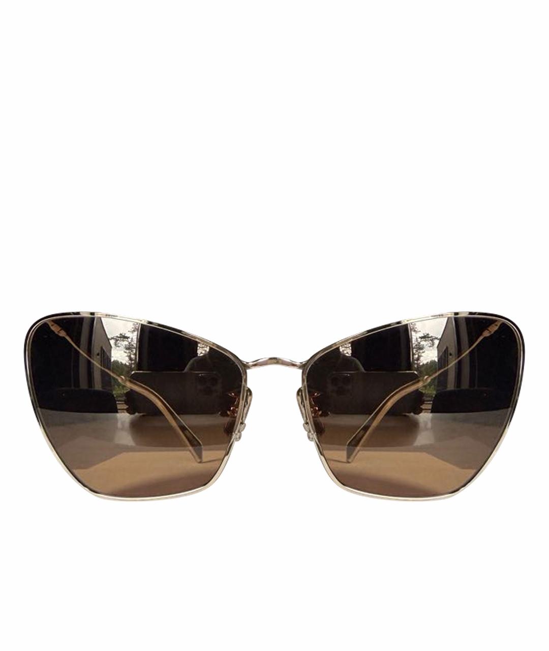 CELINE Серебряные металлические солнцезащитные очки, фото 1