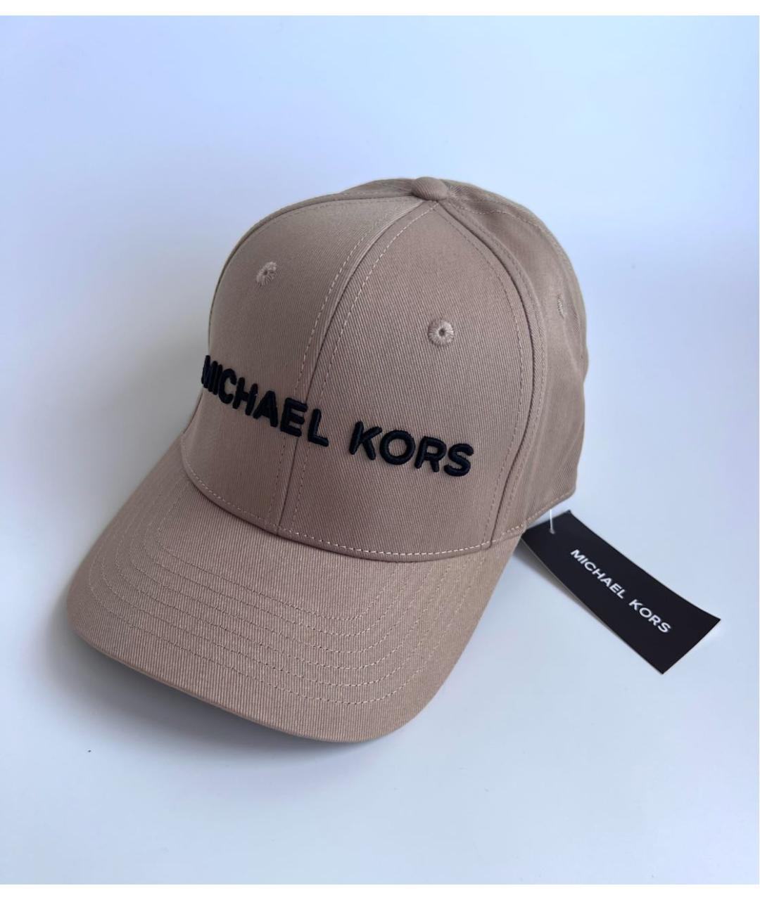 MICHAEL KORS Бежевая хлопковая кепка/бейсболка, фото 3