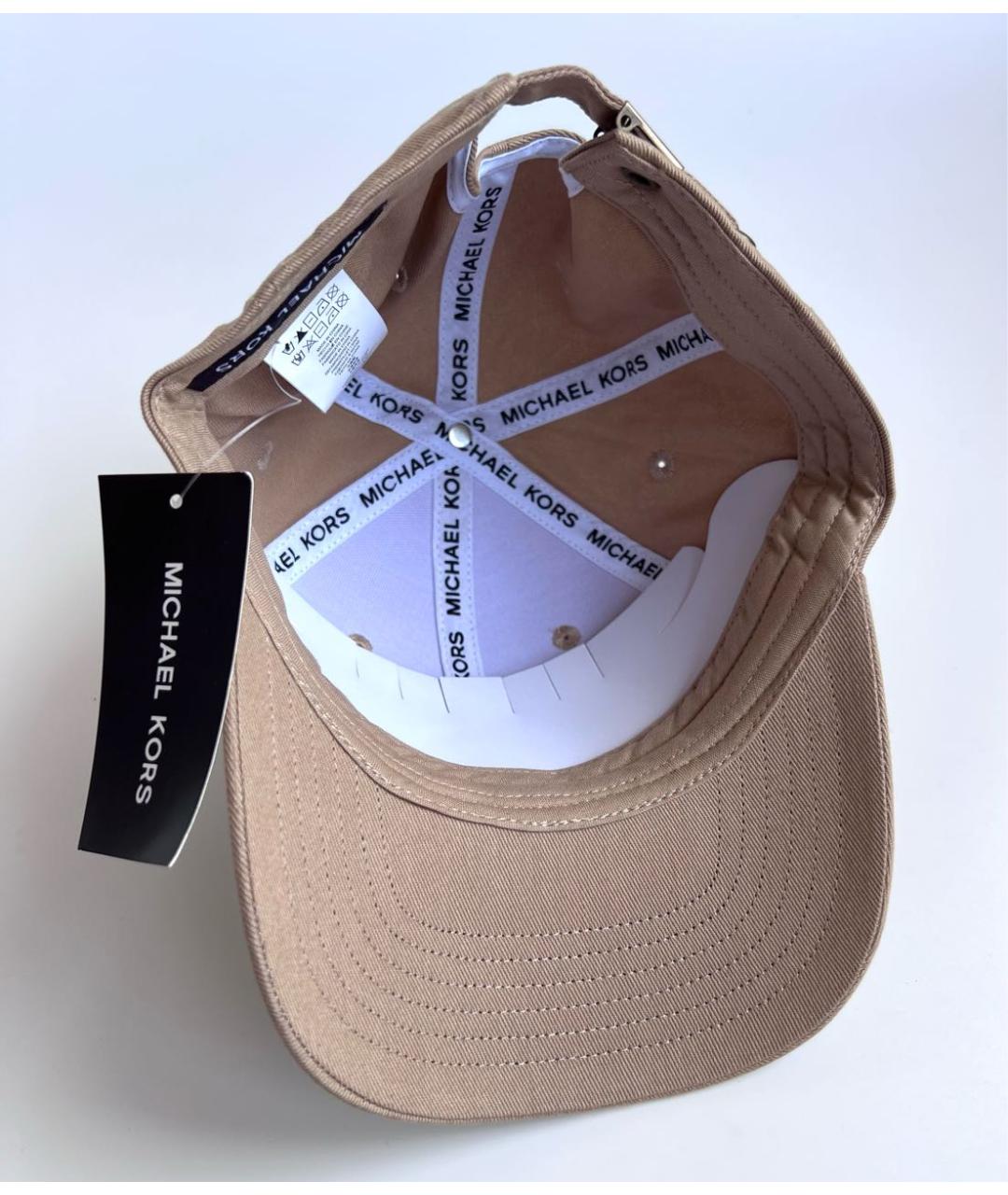 MICHAEL KORS Бежевая хлопковая кепка/бейсболка, фото 5