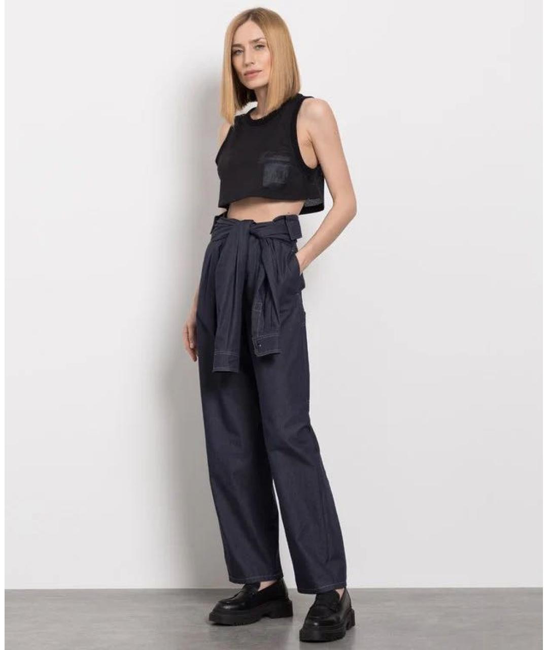 MAX MARA Черная полиэстеровая майка, фото 8
