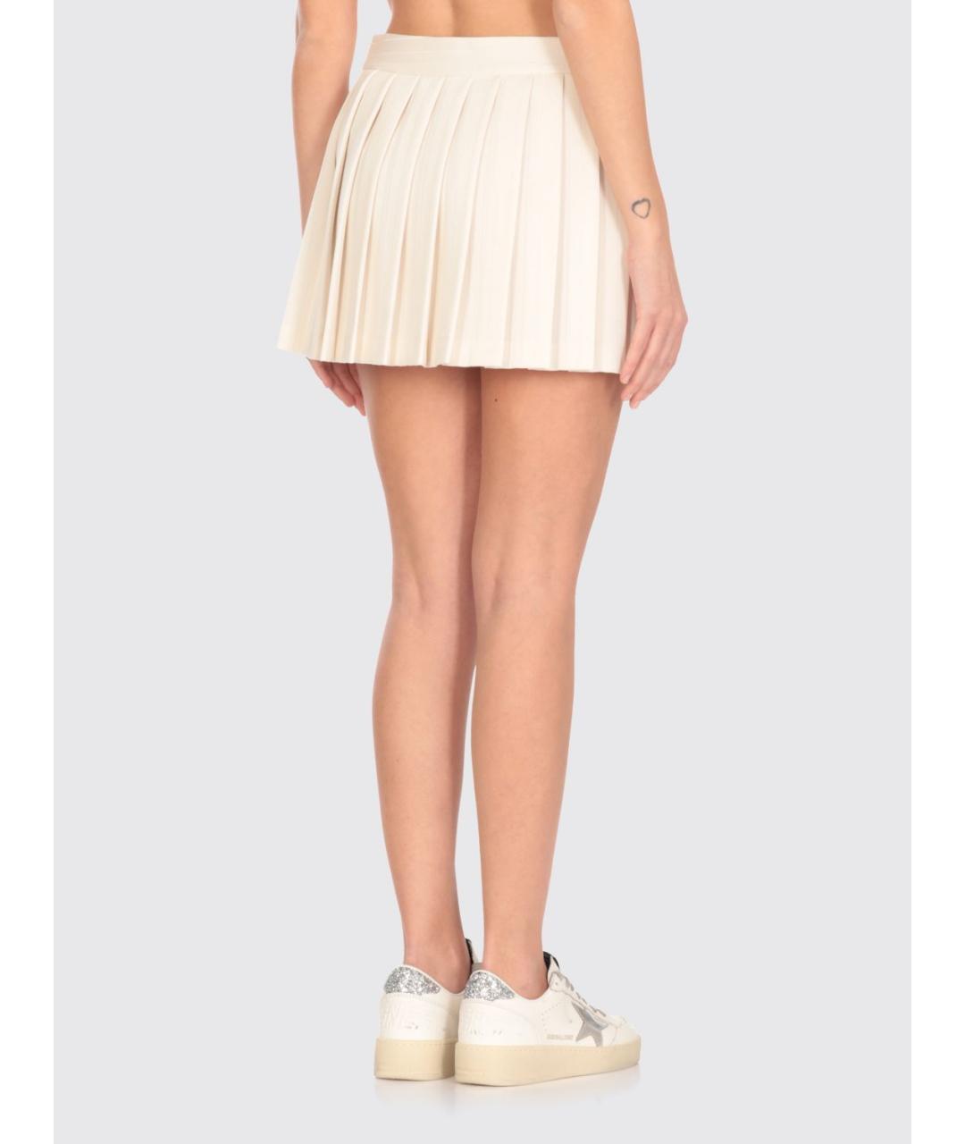 GOLDEN GOOSE DELUXE BRAND Белая юбка мини, фото 4
