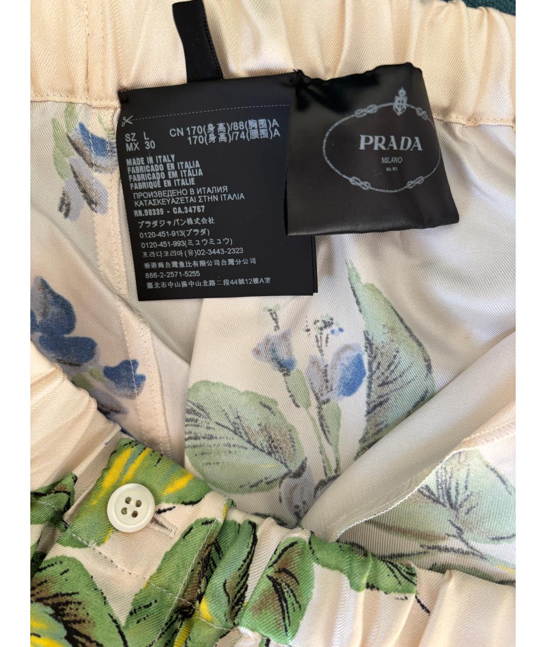 PRADA Мульти шелковая пижама, фото 6
