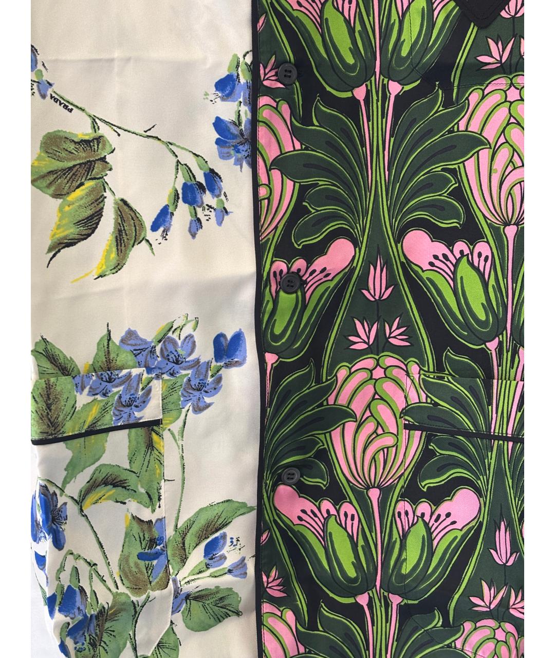 PRADA Мульти шелковая пижама, фото 4