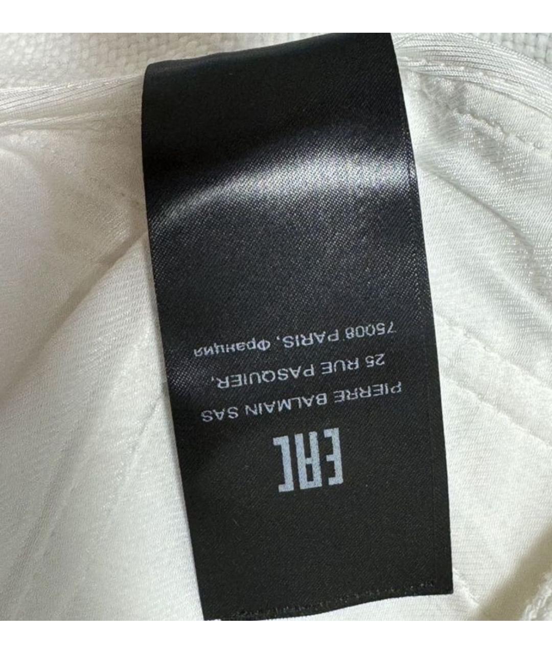 BALMAIN Белые хлопковые шорты, фото 7