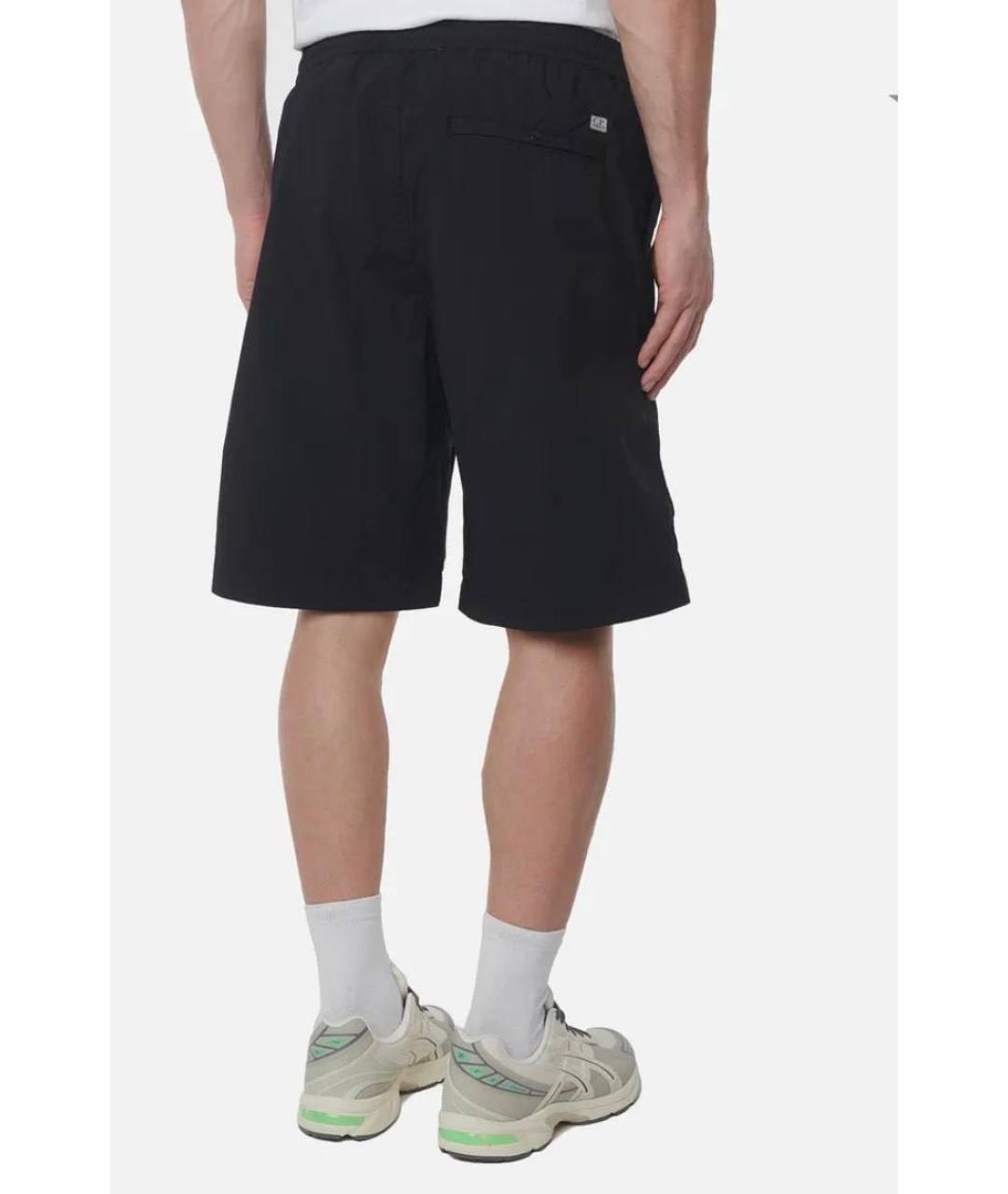 CP COMPANY Черные хлопковые шорты, фото 2