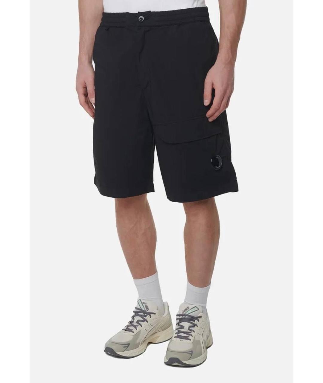 CP COMPANY Черные хлопковые шорты, фото 3