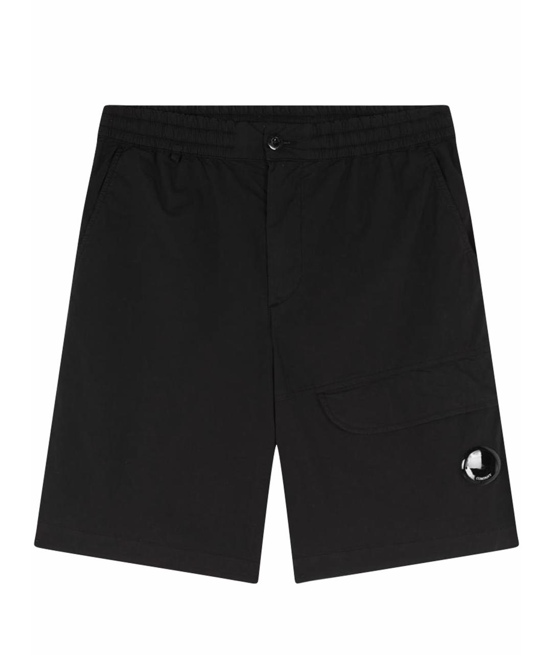 CP COMPANY Черные хлопковые шорты, фото 1