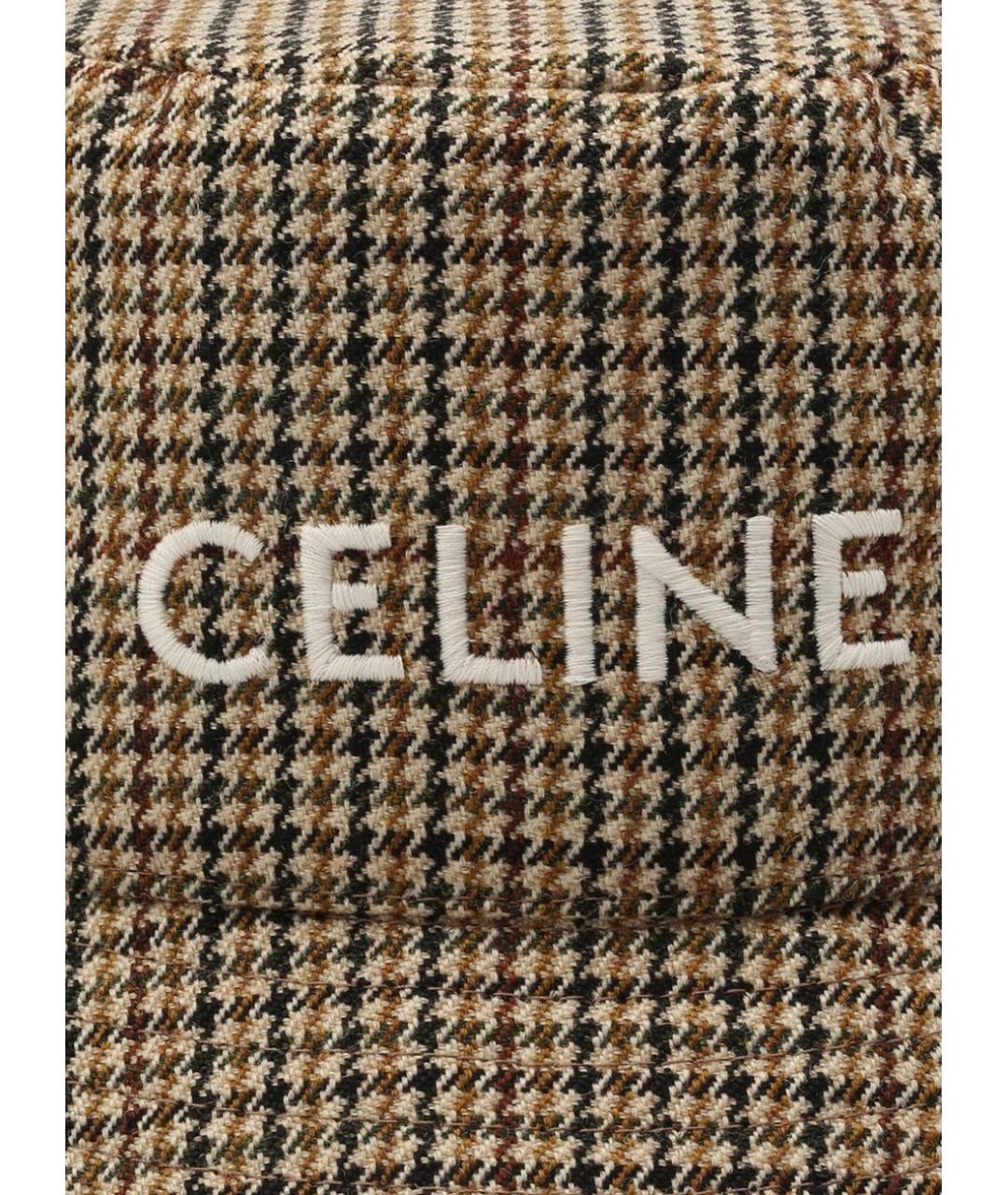 CELINE Коричневая шерстяная панама, фото 3