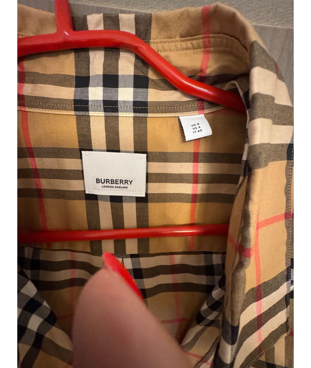 BURBERRY Мульти хлопковая рубашка, фото 3