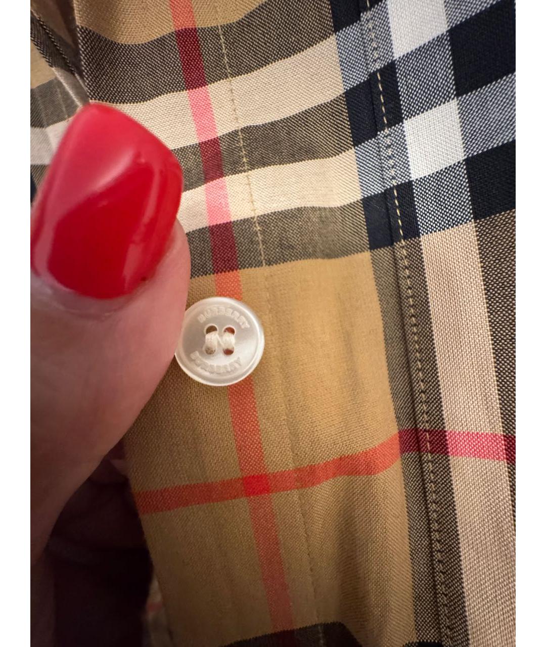 BURBERRY Мульти хлопковая рубашка, фото 4