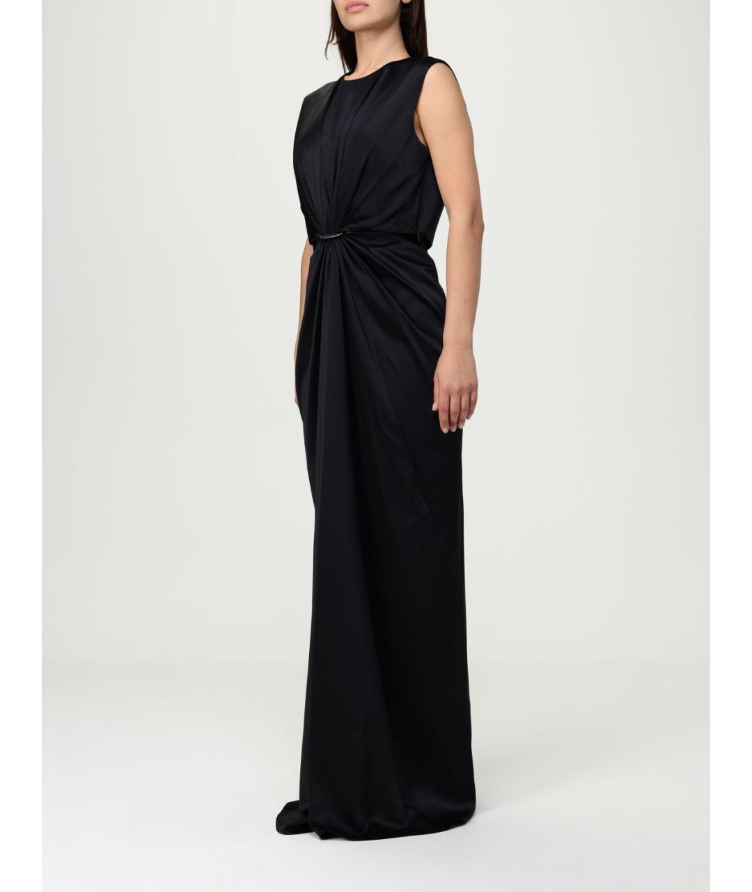 MAX MARA Черное шелковое платье, фото 4