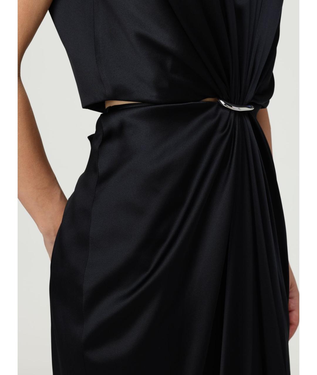 MAX MARA Черное шелковое платье, фото 5