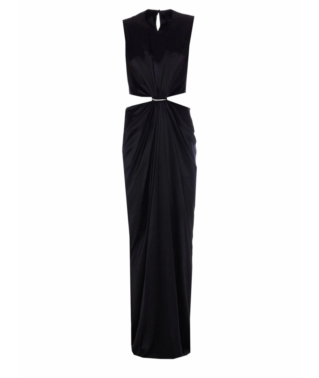 MAX MARA Черное шелковое платье, фото 1