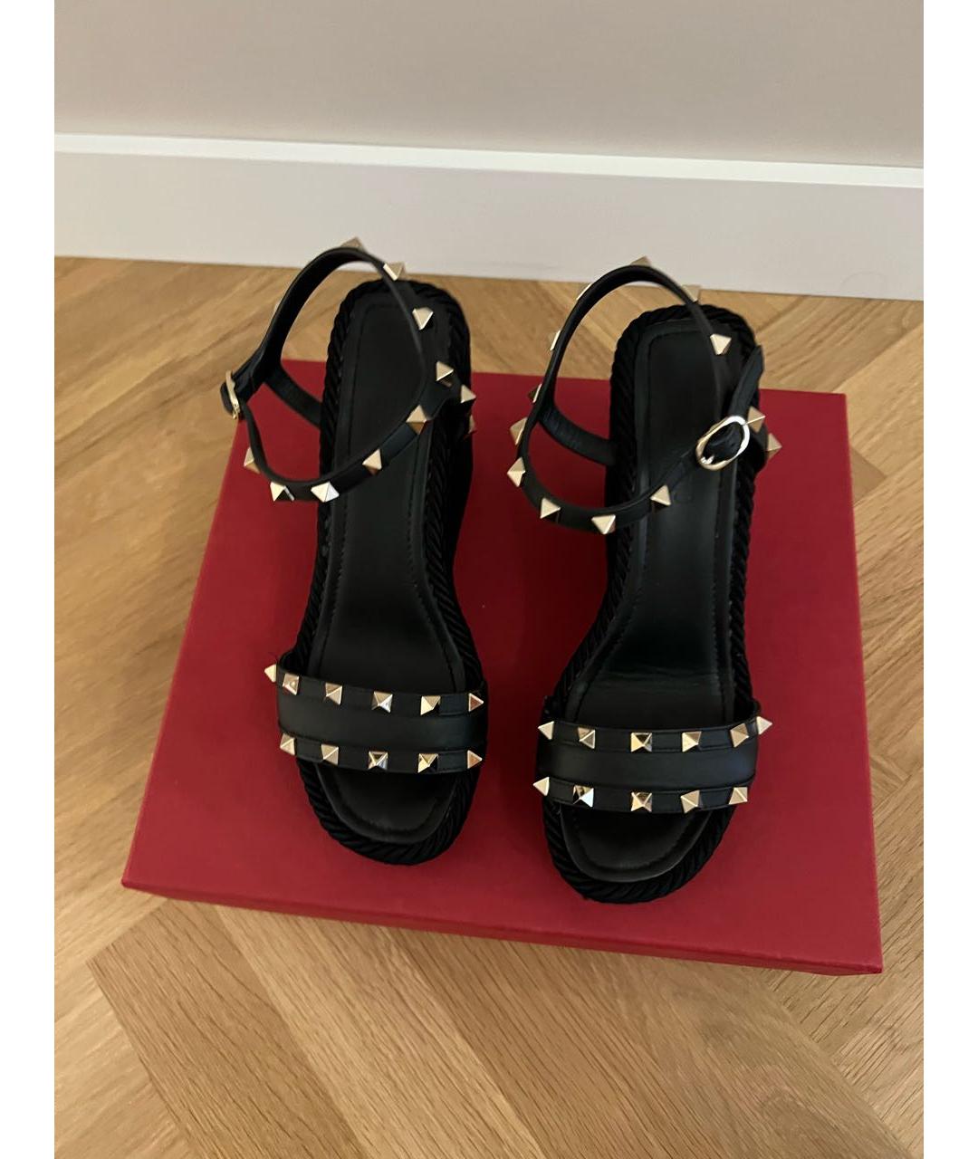 VALENTINO Черные босоножки, фото 3