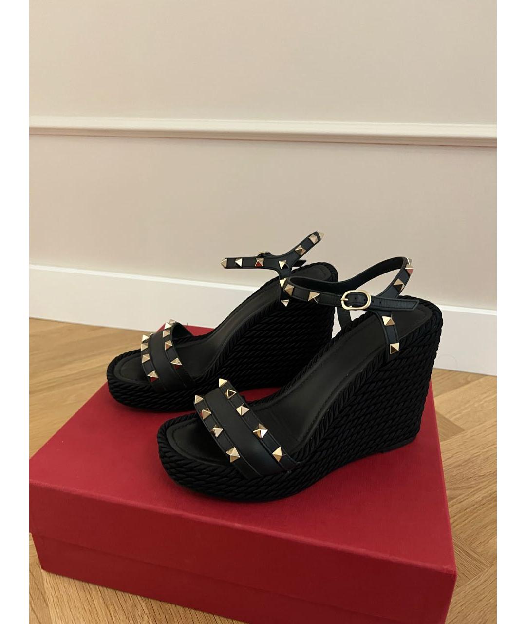 VALENTINO Черные босоножки, фото 4