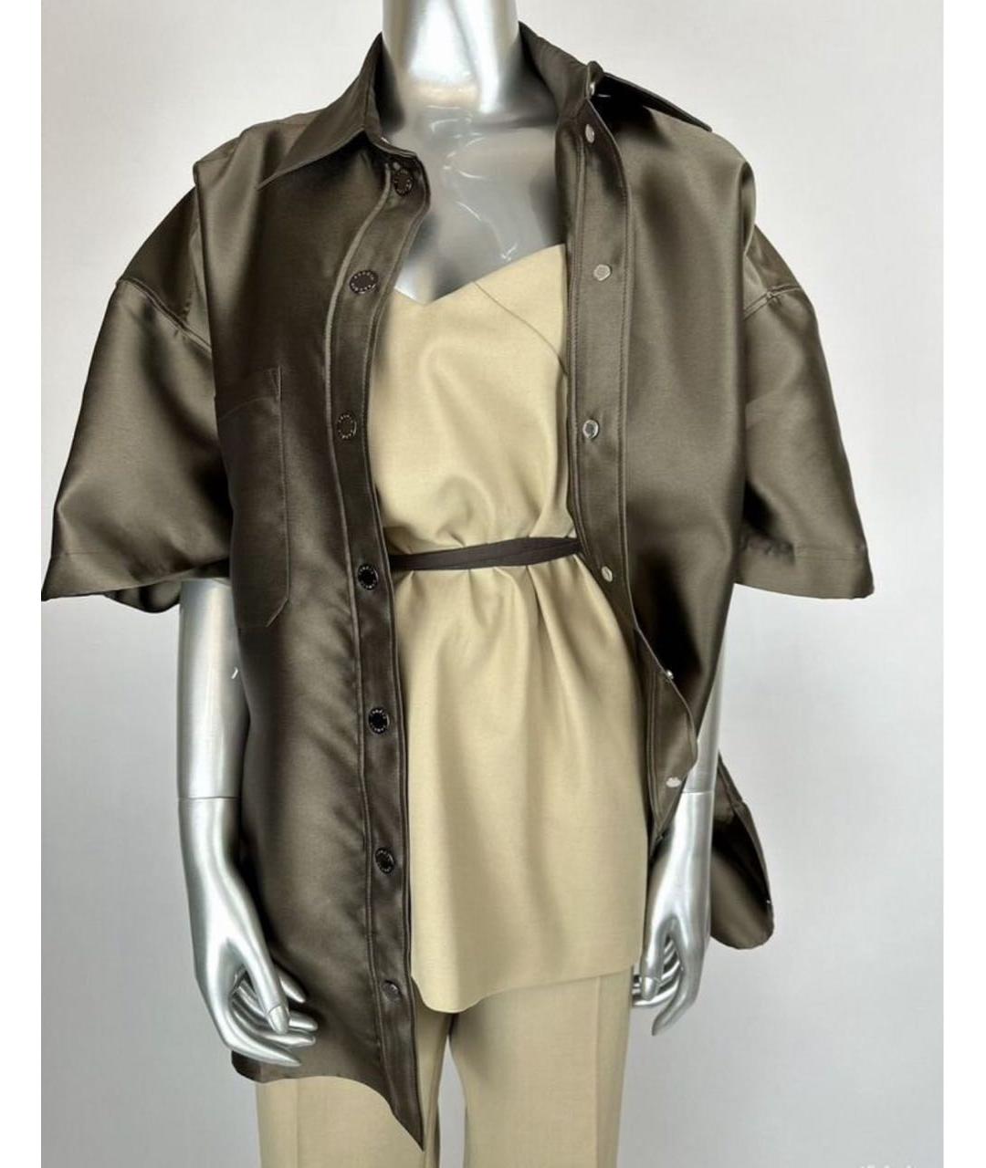 MAX MARA Бежевый хлопковый костюм с брюками, фото 6
