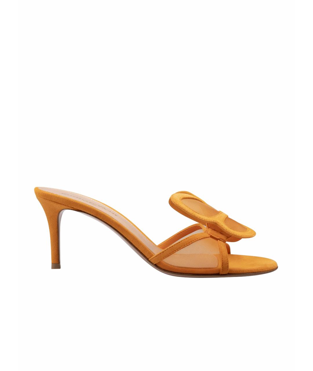 GIANVITO ROSSI Оранжевое мюли, фото 1