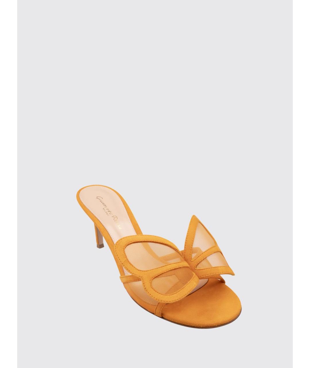 GIANVITO ROSSI Оранжевое мюли, фото 2