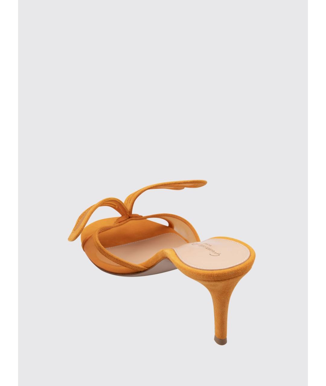 GIANVITO ROSSI Оранжевое мюли, фото 3