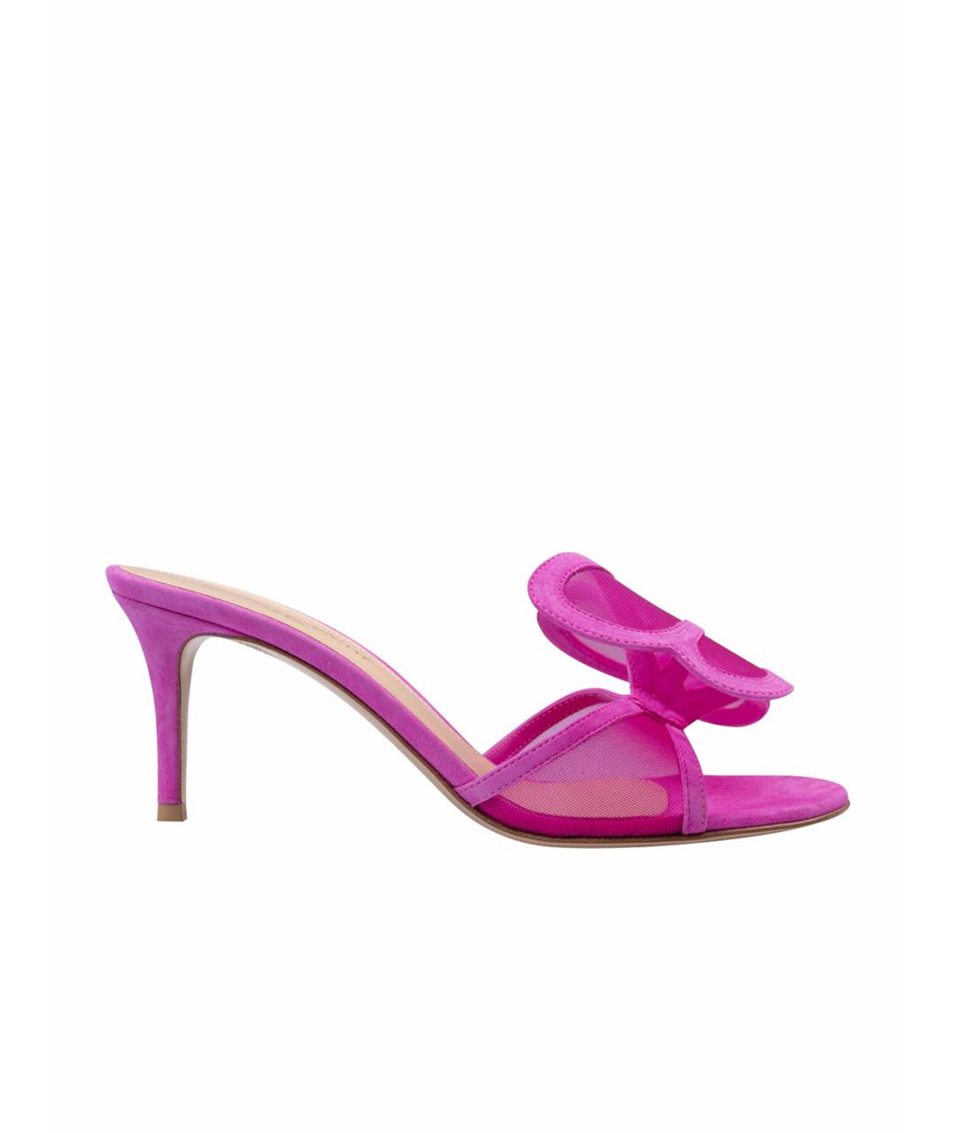 GIANVITO ROSSI Розовые мюли, фото 1
