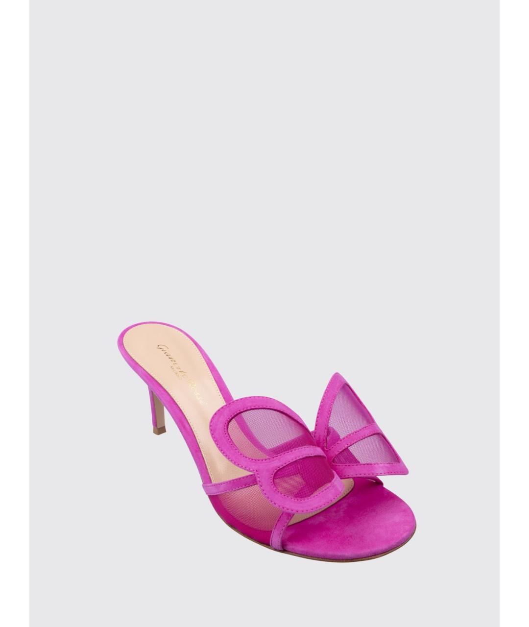 GIANVITO ROSSI Розовые мюли, фото 2