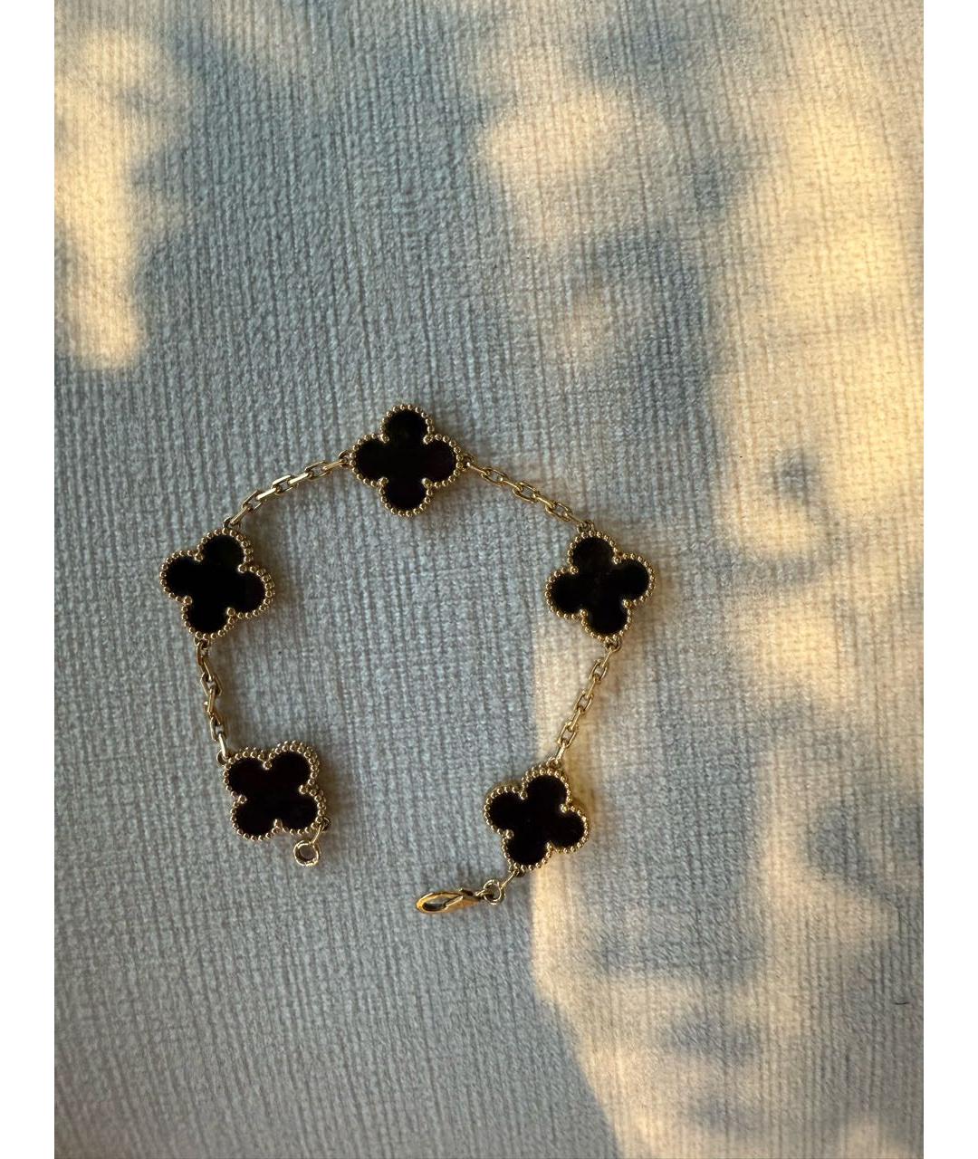 VAN CLEEF & ARPELS Черный браслет из желтого золота, фото 2
