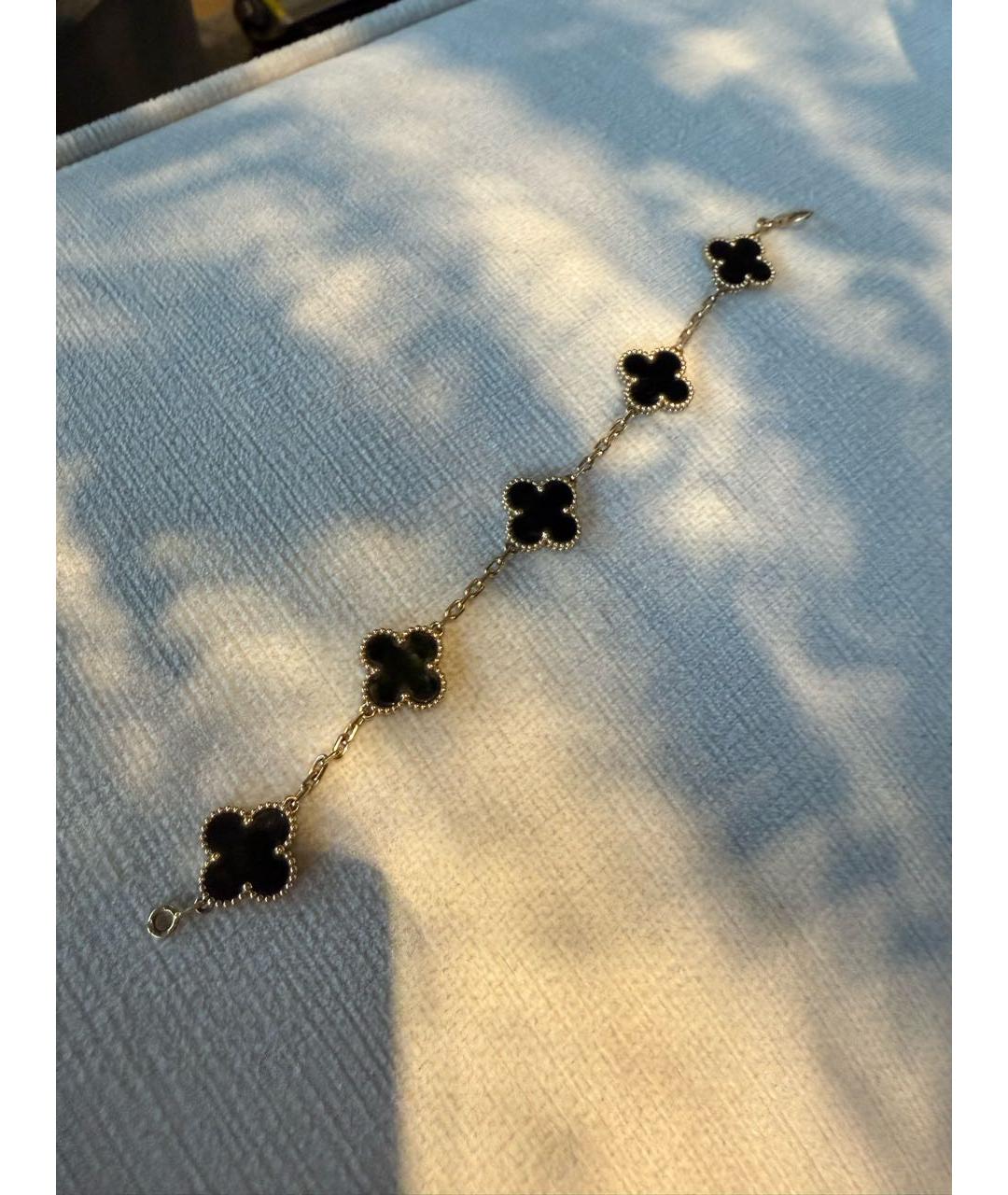 VAN CLEEF & ARPELS Черный браслет из желтого золота, фото 4