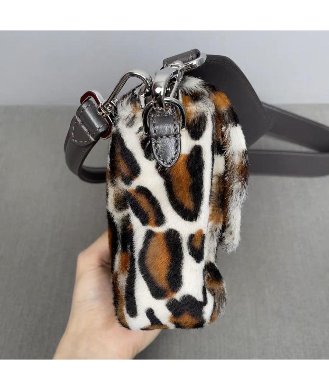 FENDI Бежевая меховая сумка через плечо, фото 8