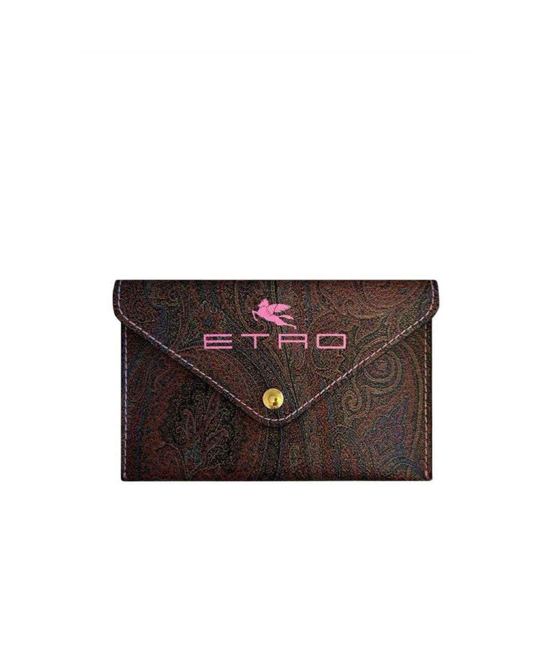 ETRO Коричневый кошелек, фото 8