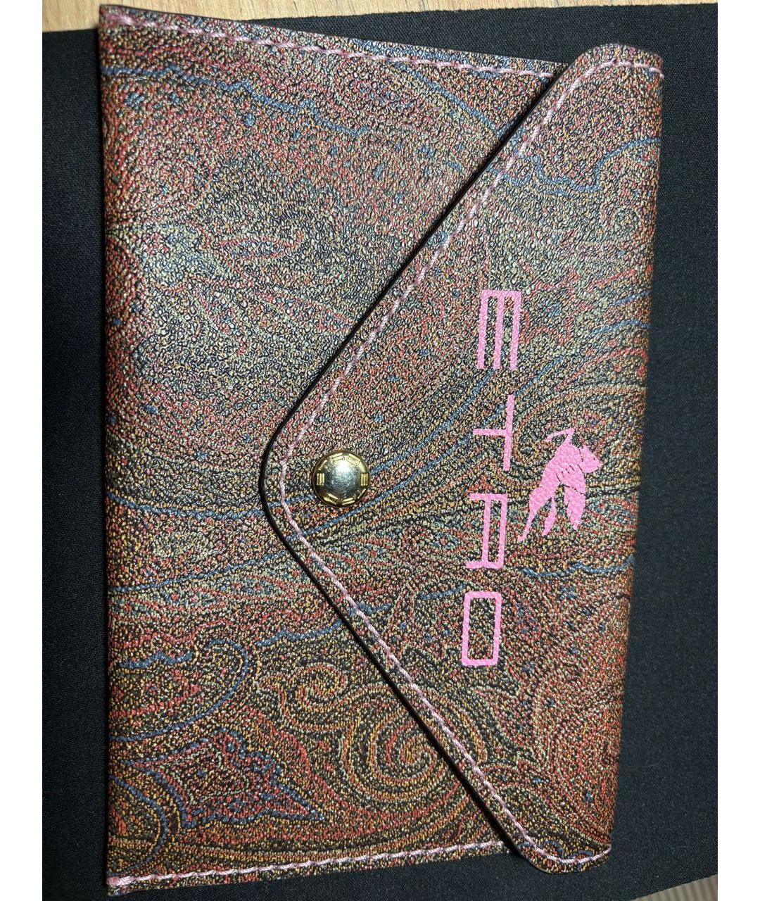 ETRO Коричневый кошелек, фото 7