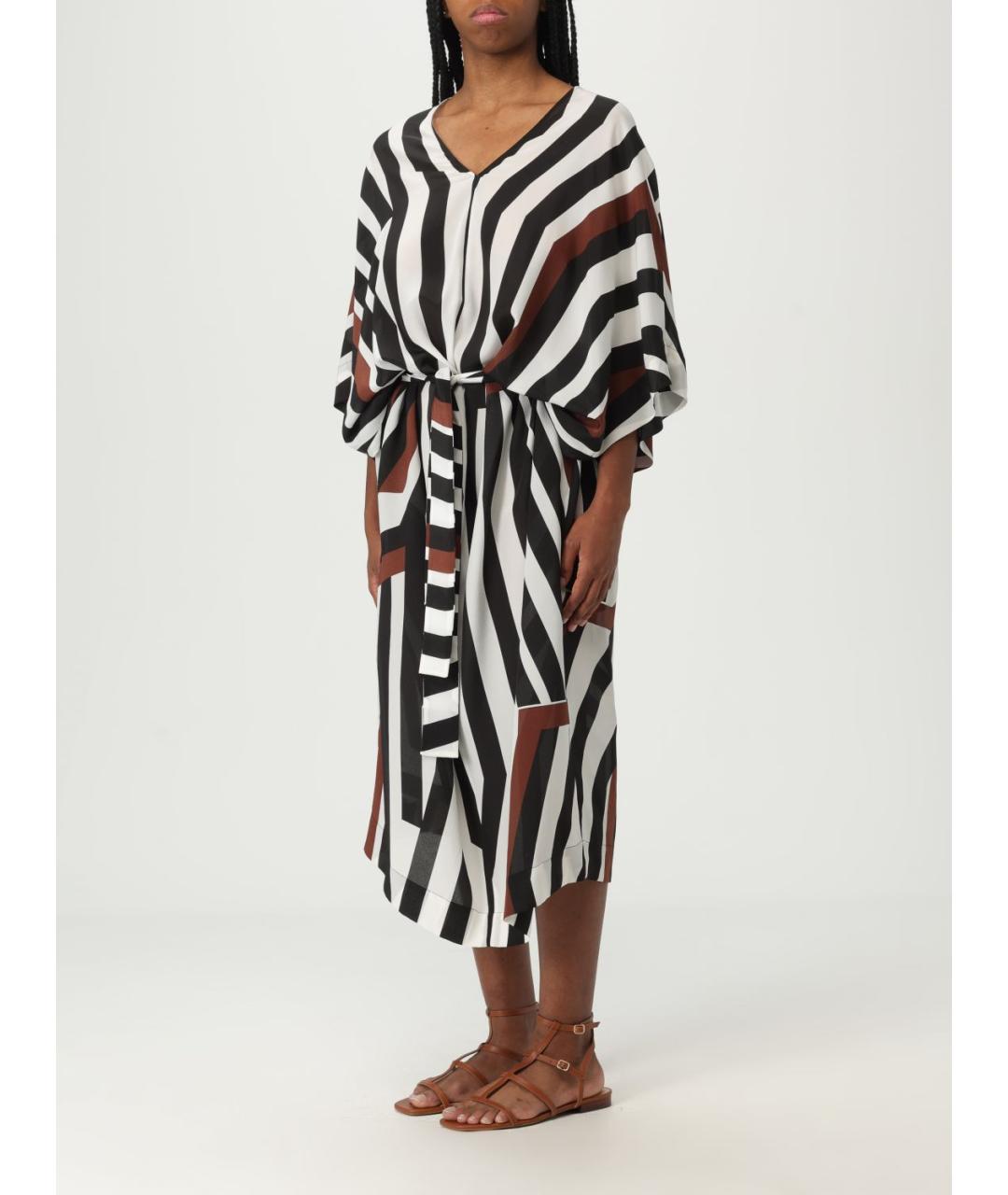 MAX MARA Мульти шелковое платье, фото 4