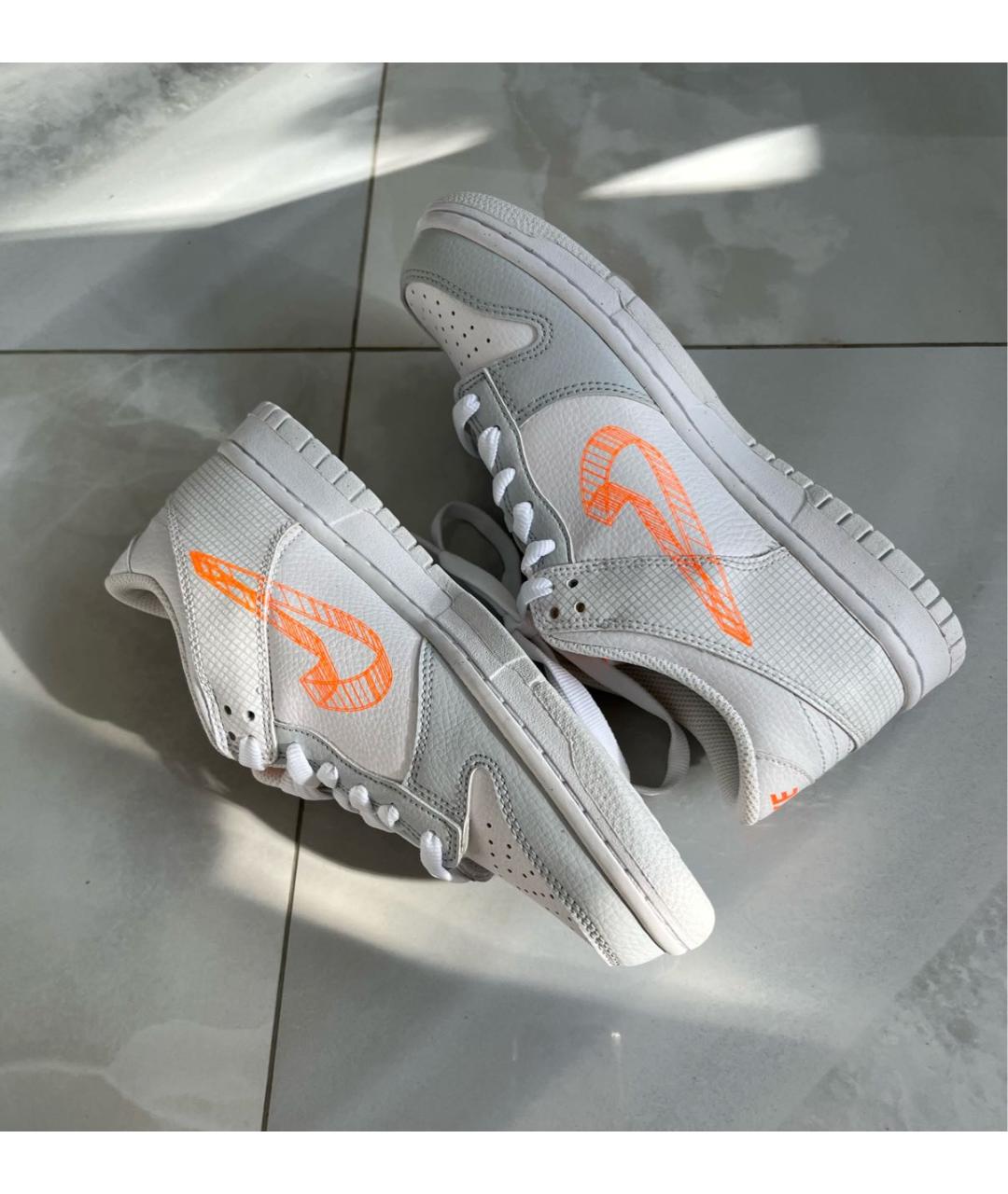 NIKE Белые кожаные кроссовки, фото 4