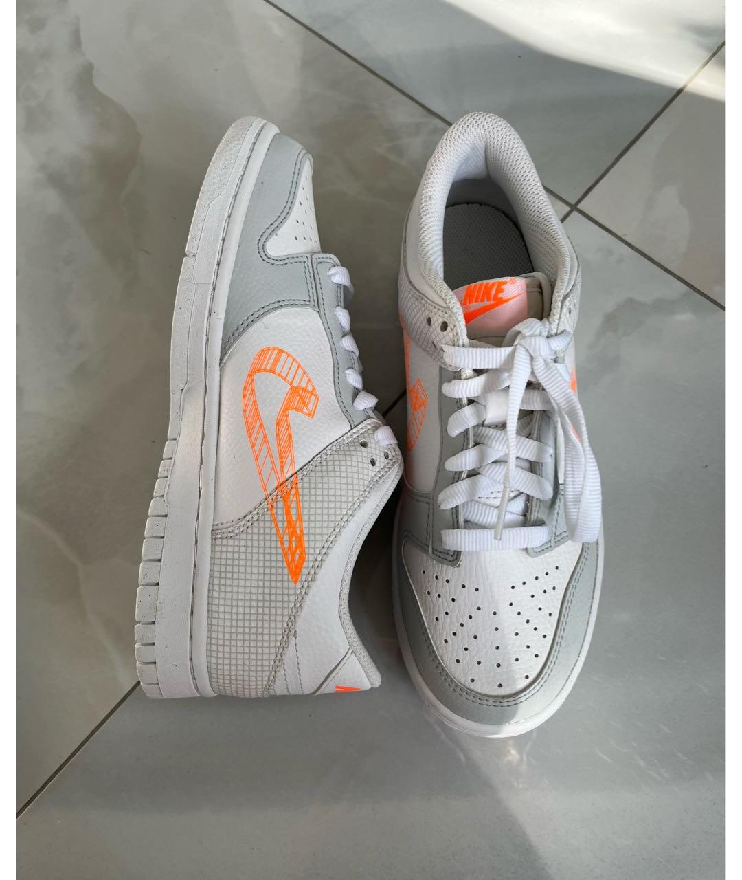 NIKE Белые кожаные кроссовки, фото 2