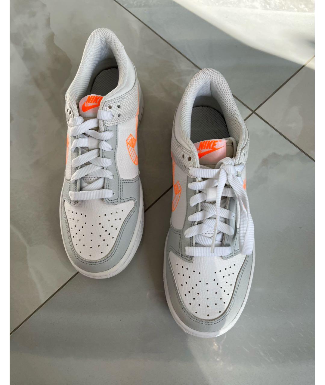 NIKE Белые кожаные кроссовки, фото 3