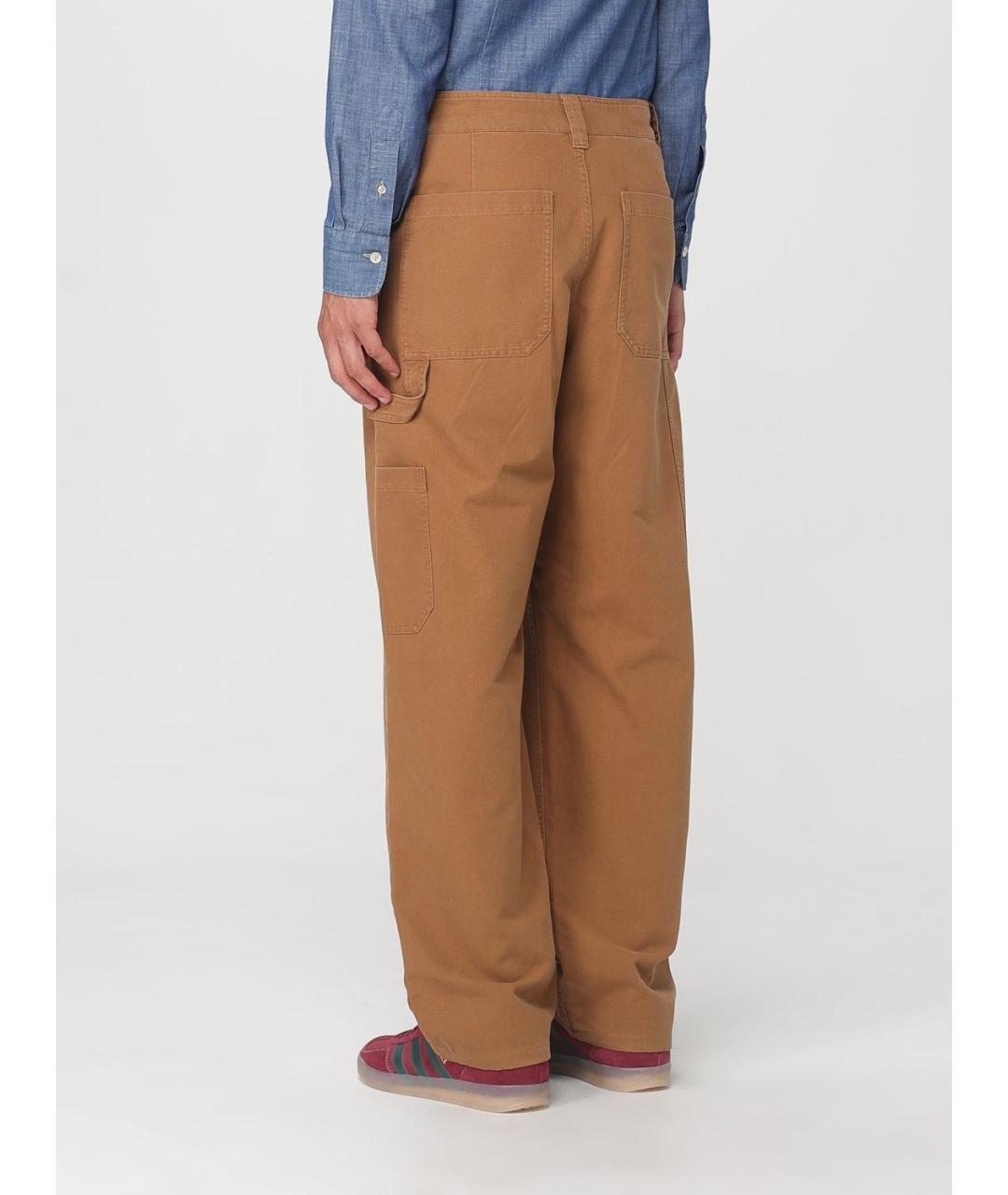 A.P.C. Коричневые хлопковые повседневные брюки, фото 3