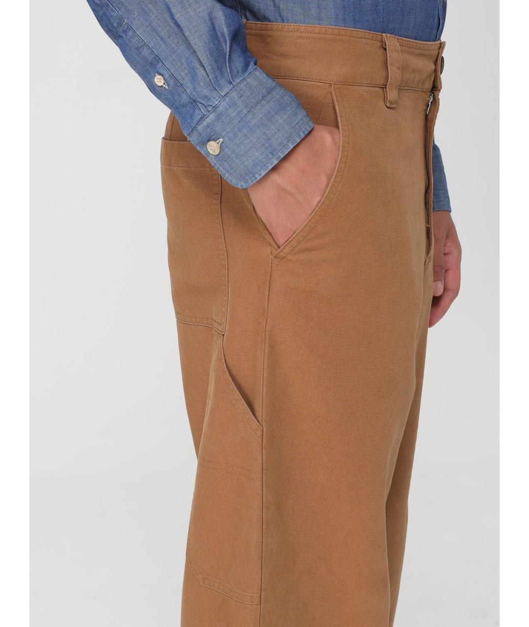 A.P.C. Коричневые хлопковые повседневные брюки, фото 4