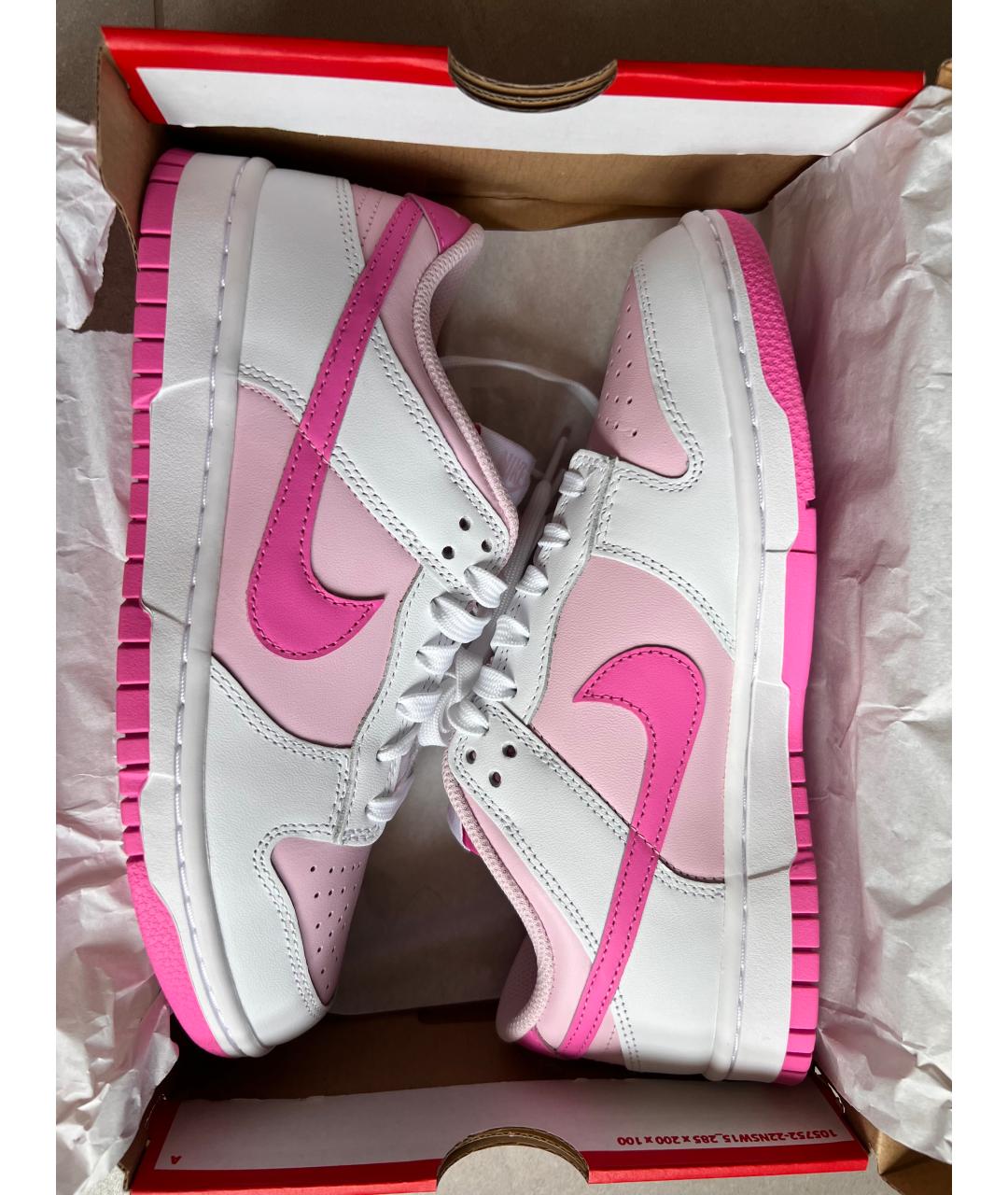 NIKE Розовые кожаные кроссовки, фото 7