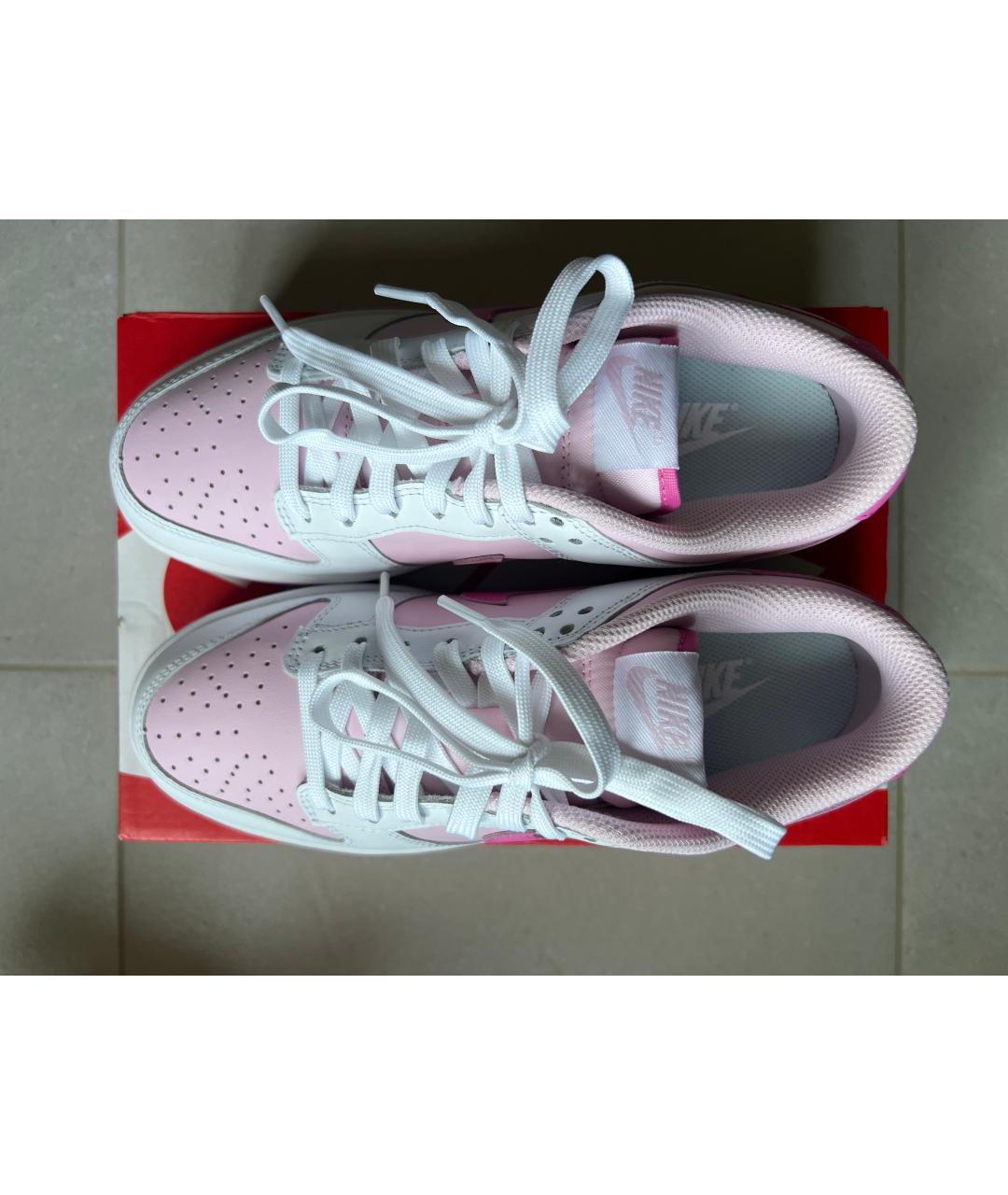 NIKE Розовые кожаные кроссовки, фото 3
