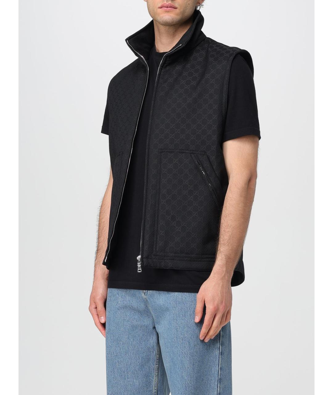 GUCCI Черный жилет, фото 5