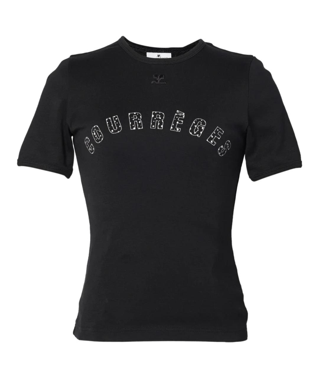 COURREGES Черная футболка, фото 1