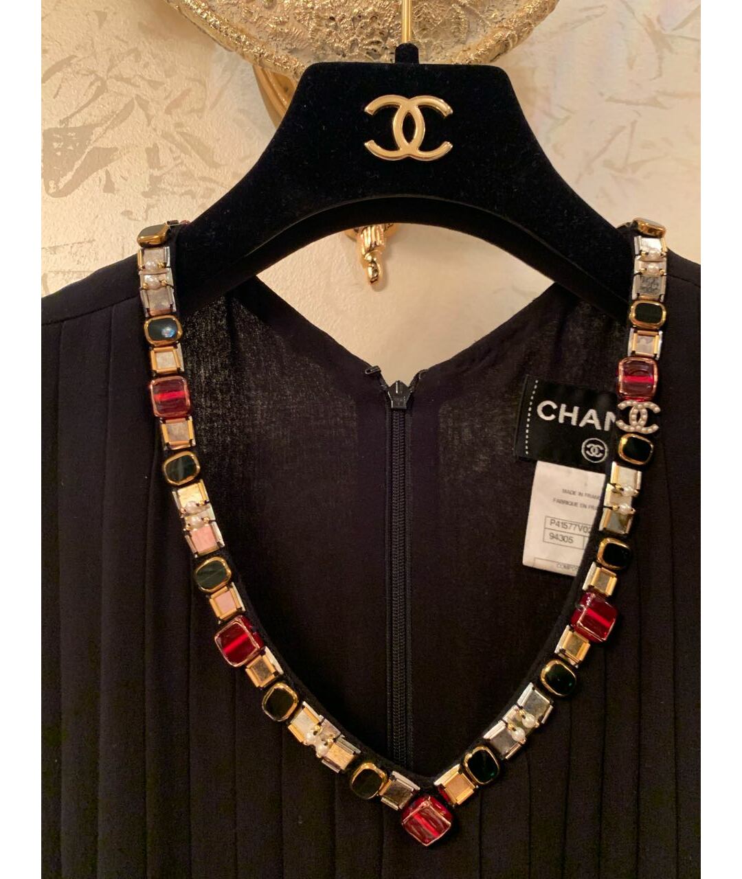 CHANEL Черное шелковое повседневное платье, фото 8