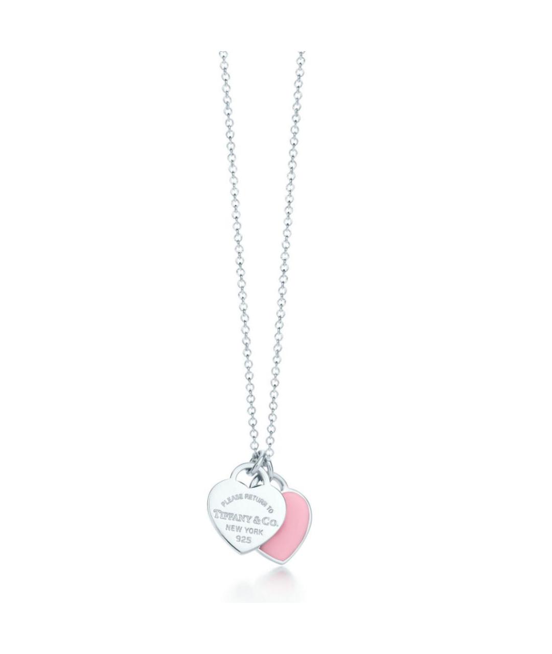 TIFFANY&CO Розовое серебряное колье, фото 1