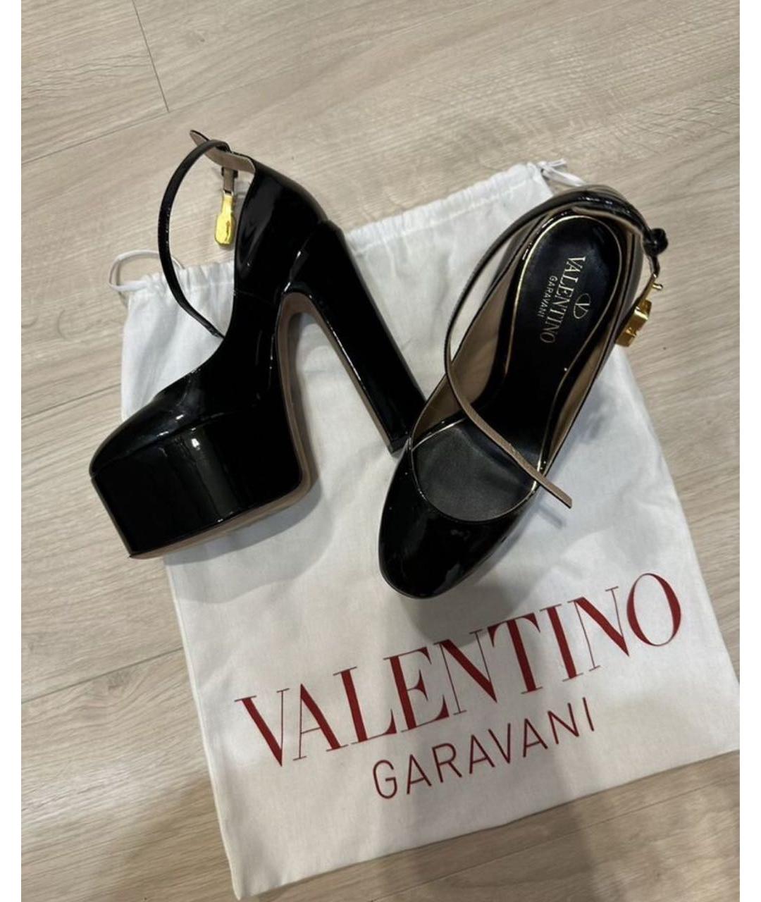 VALENTINO Черные туфли из лакированной кожи, фото 3