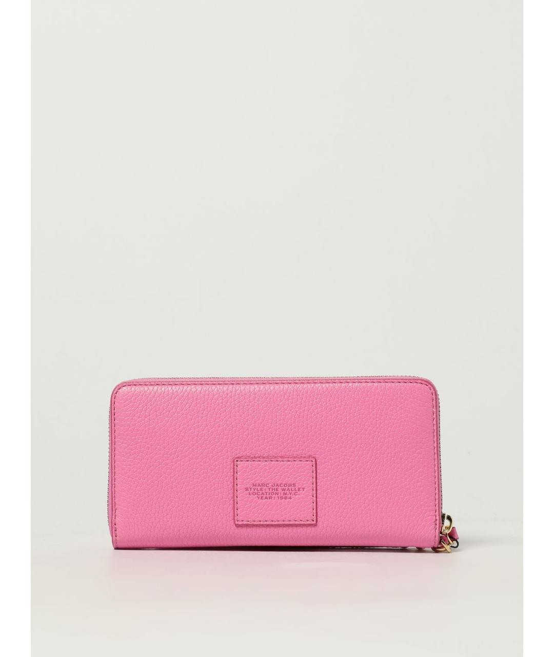 MARC JACOBS Розовый кожаный кошелек, фото 3