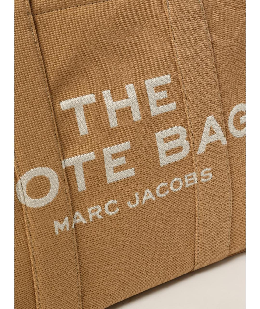 MARC JACOBS Бежевая тканевая сумка тоут, фото 3