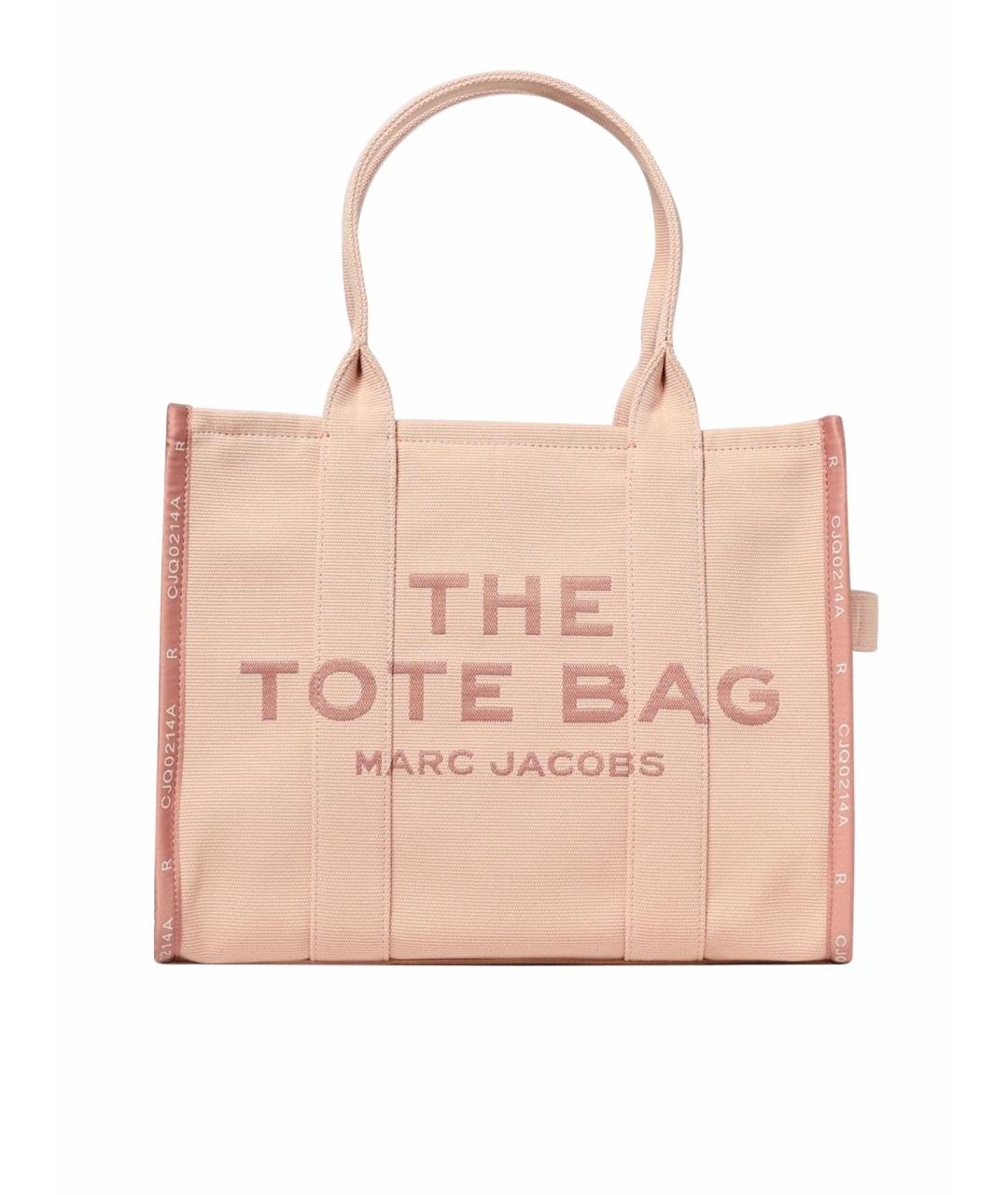 MARC JACOBS Розовая тканевая сумка тоут, фото 1