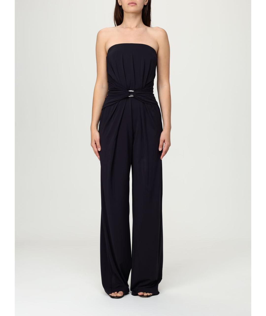 MAX MARA Синий вискозный комбинезон, фото 2