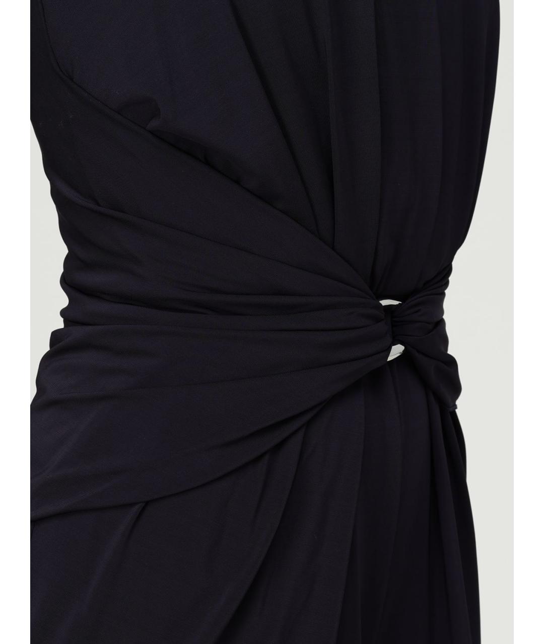 MAX MARA Синий вискозный комбинезон, фото 5