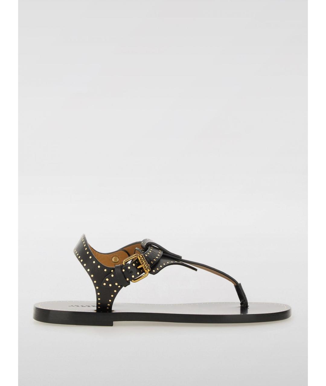 ISABEL MARANT Черные кожаные сандалии, фото 4
